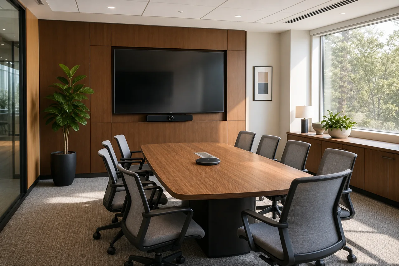 Meeting room AV installation in a Perth office