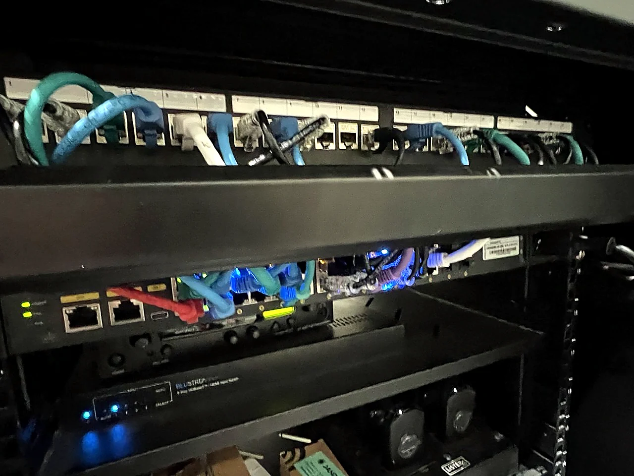 Venue control or stage-facing technical position